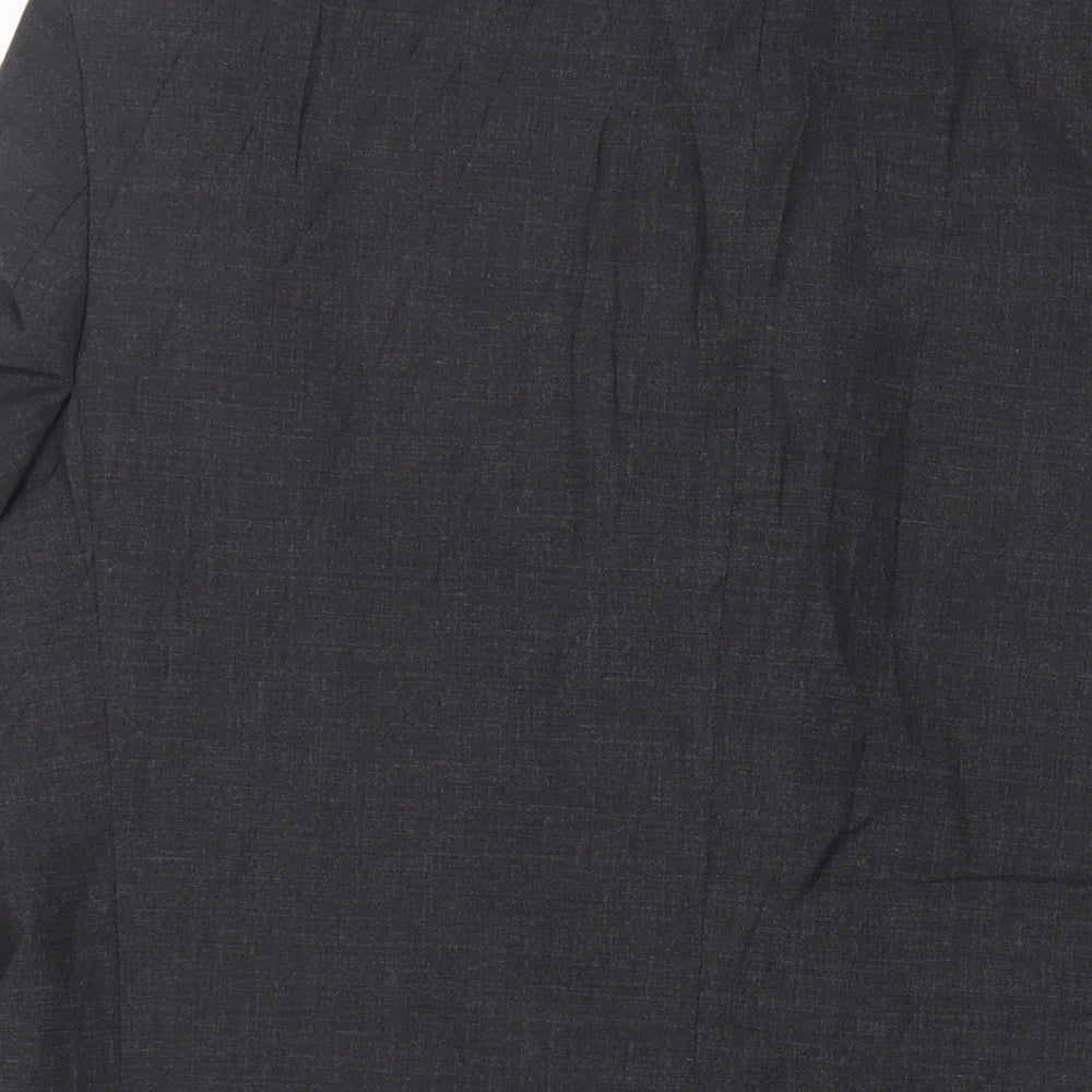 Marks & Spencer Mens Grey Polyester Jacket Suit Jacket Size 38 Regular