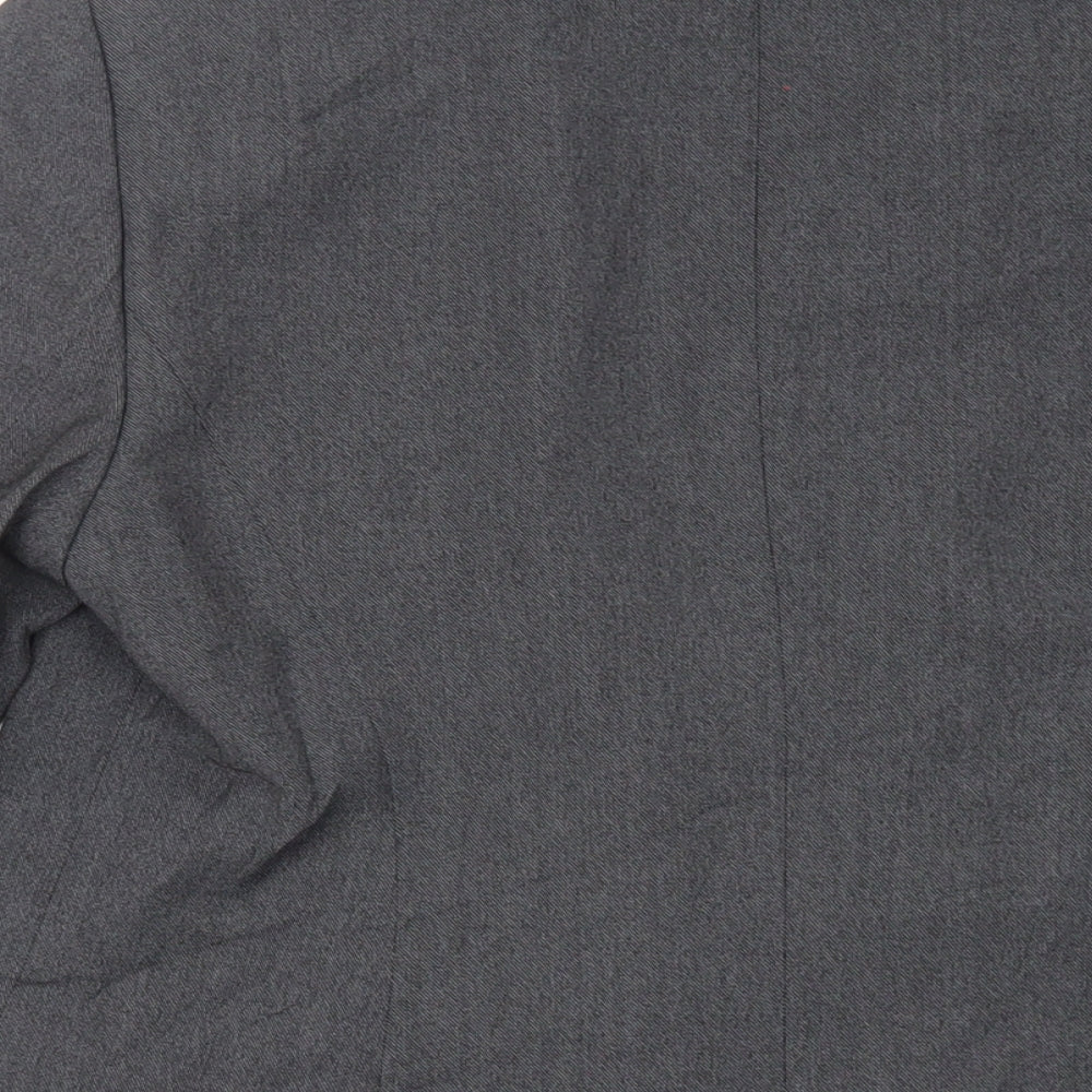 Marks & Spencer Womens Grey Jacket Blazer Size 12 Button