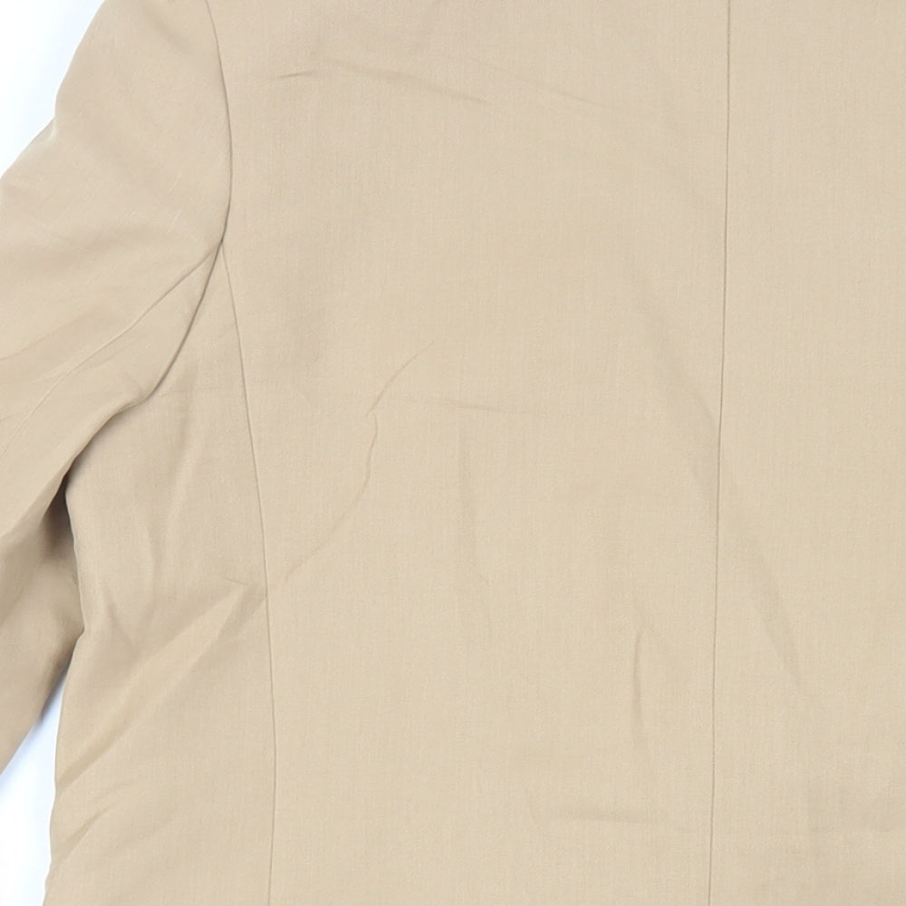 ASOS Womens Beige Jacket Blazer Size 10 Button