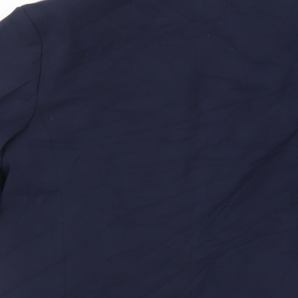 Marks & Spencer Womens Blue Jacket Blazer Size 8 Button