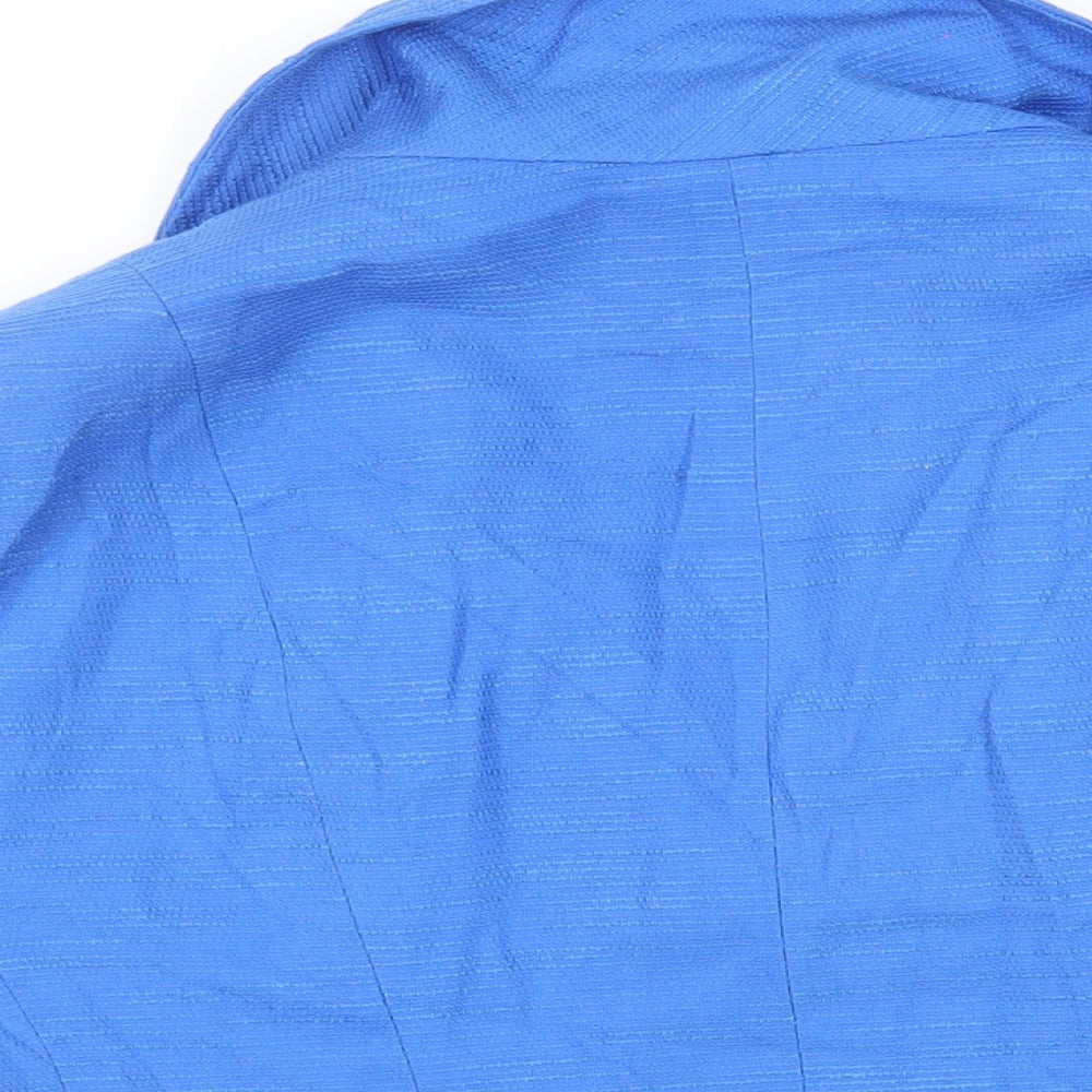 Debenhams Womens Blue Jacket Blazer Size 18 Button