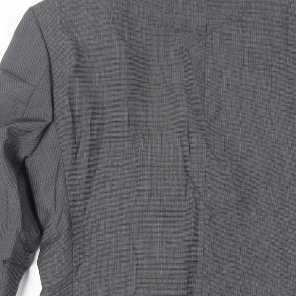 Marks & Spencer Mens Grey Polyester Jacket Suit Jacket Size 34 Regular