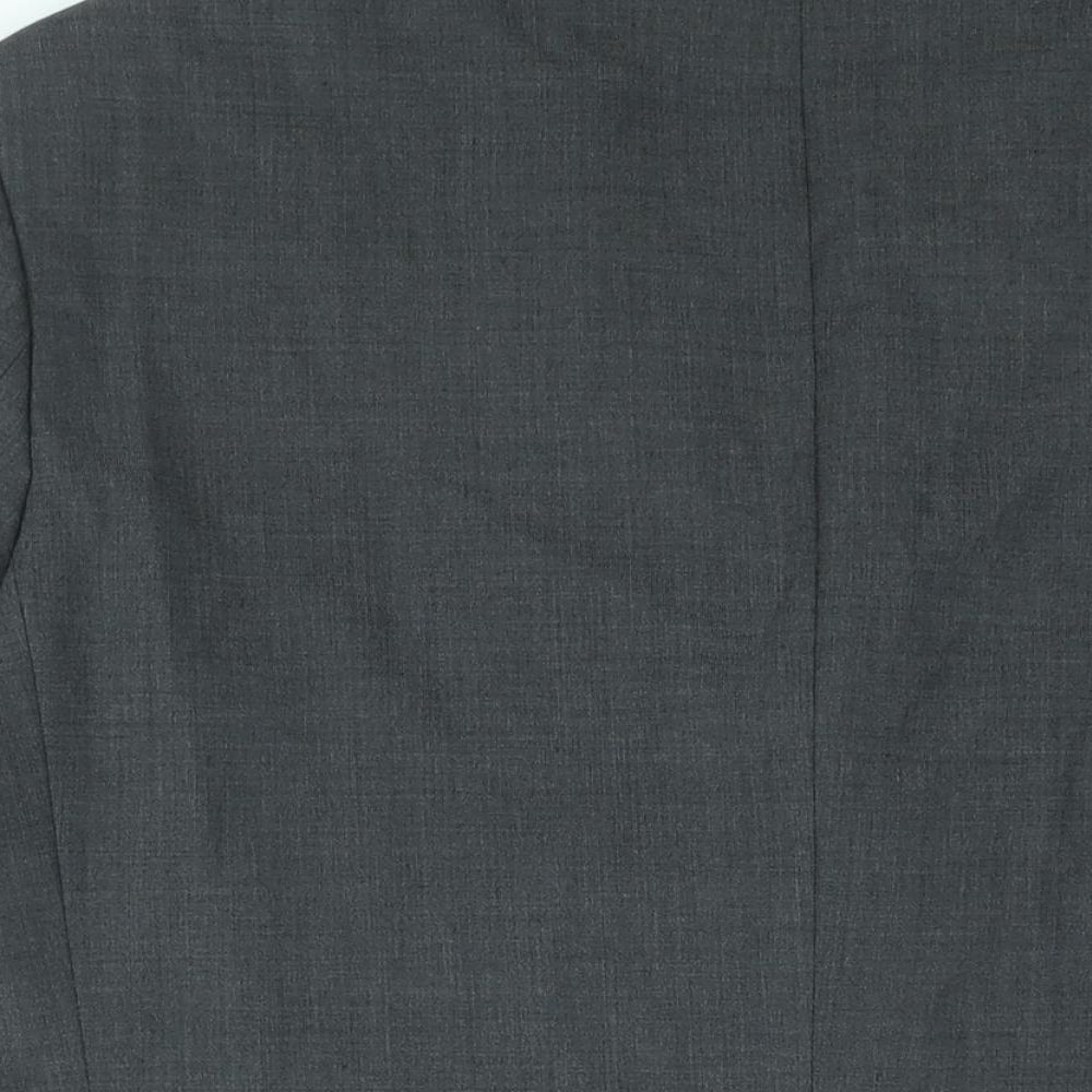 Marks & Spencer Mens Grey Polyester Jacket Suit Jacket Size 44 Regular