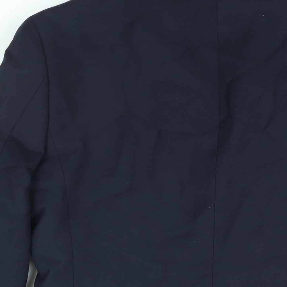 H&M Mens Blue Polyester Jacket Suit Jacket Size 34 Regular