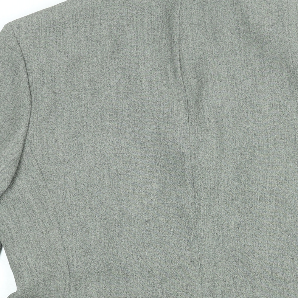 Berkertex Womens Grey Jacket Size 12 Button