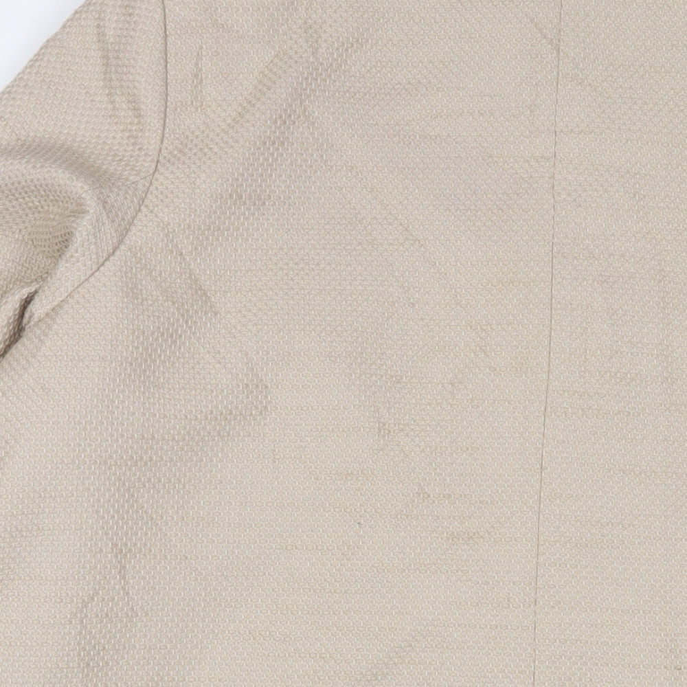 Classic Womens Beige Overcoat Coat Size 22 Button