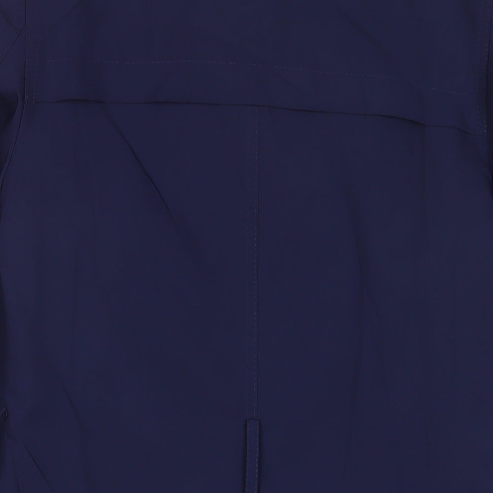 Marks & Spencer Womens Blue Overcoat Coat Size 8 Button