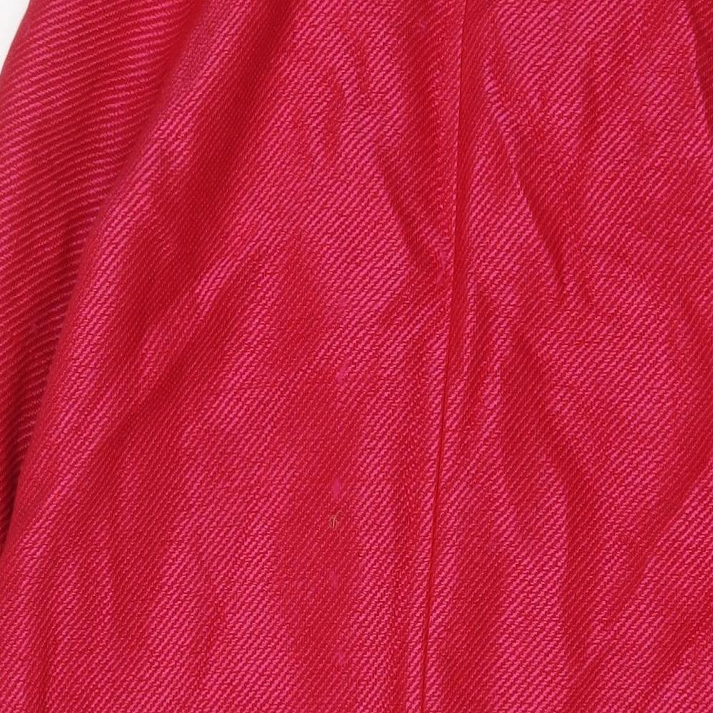 M&Co Womens Pink Overcoat Coat Size 12 Button