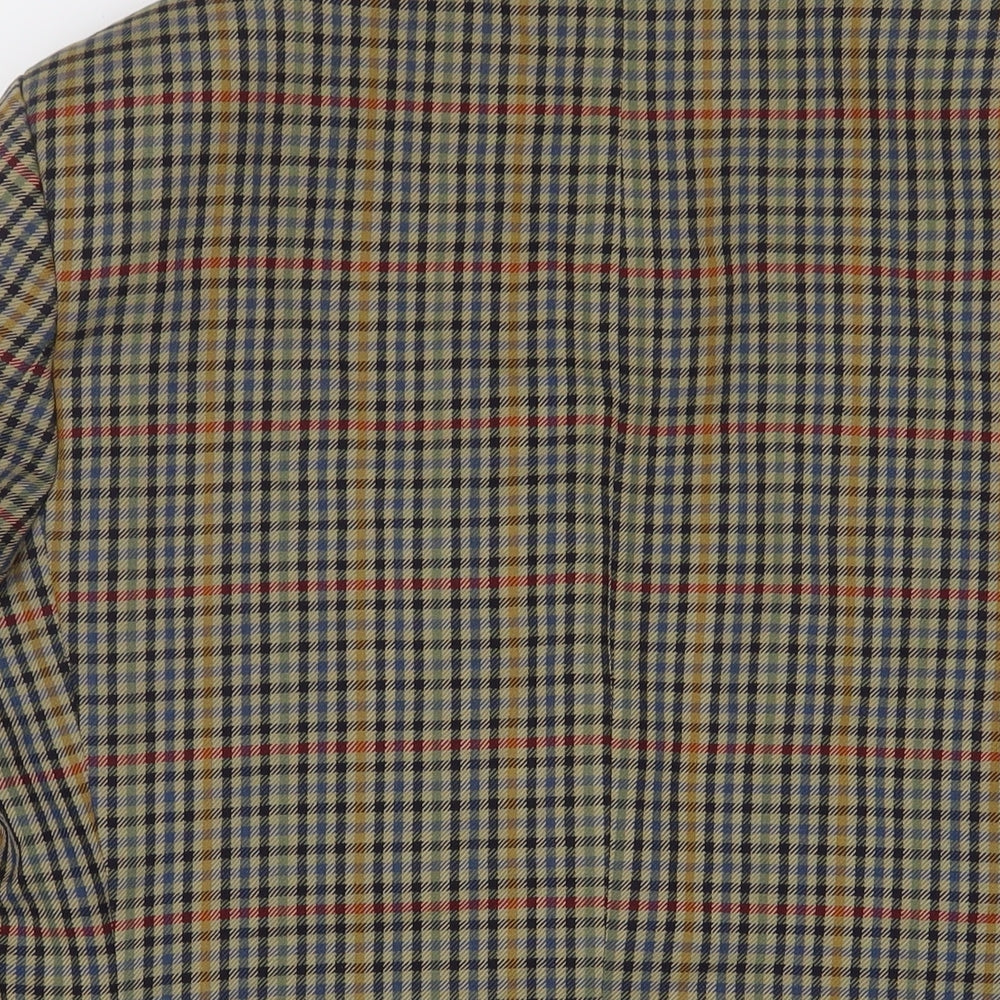Chatsworth Mens Multicoloured Plaid Wool Jacket Suit Jacket Size 40 Regular