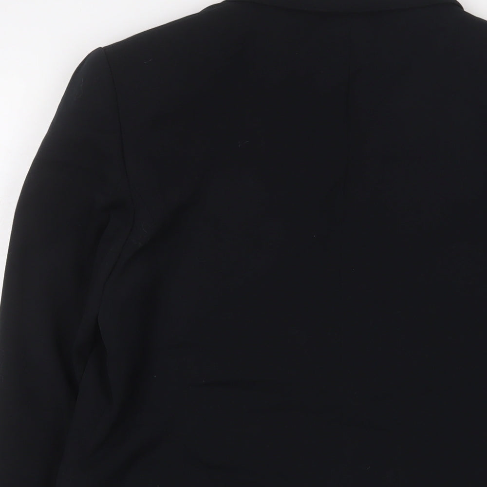 Marks & Spencer Womens Black Jacket Blazer Size 12 Button