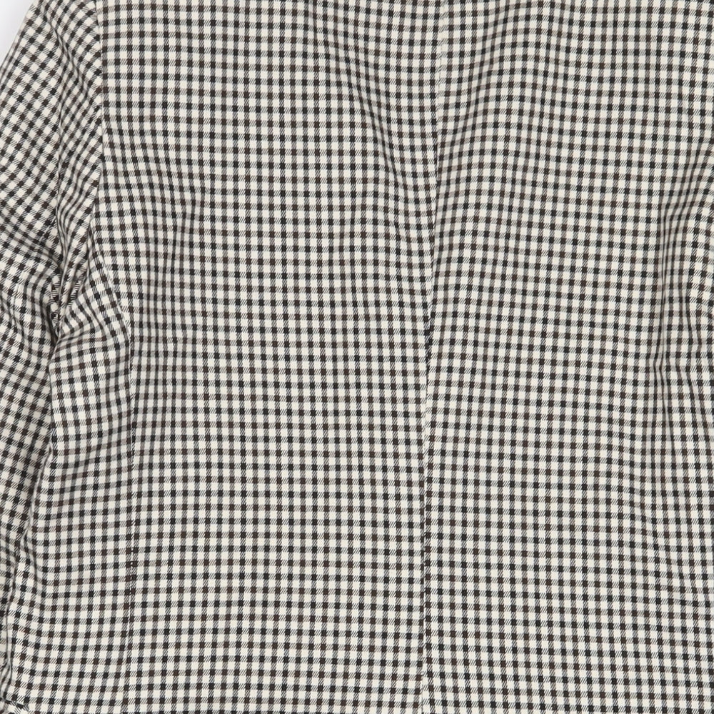 Bershka Womens Multicoloured Plaid Jacket Blazer Size L