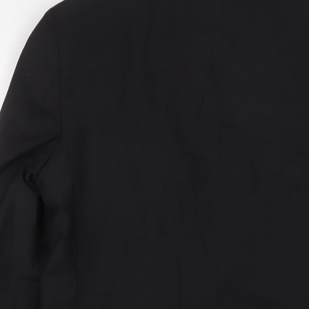 Marks & Spencer Mens Black Wool Jacket Suit Jacket Size 38 Regular