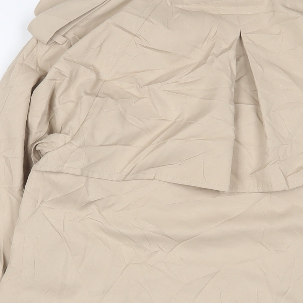 Marks & Spencer Womens Beige Jacket Size 6 Snap