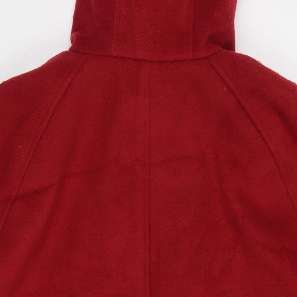 Marks and Spencer Womens Red Parka Coat Size 20 Zip