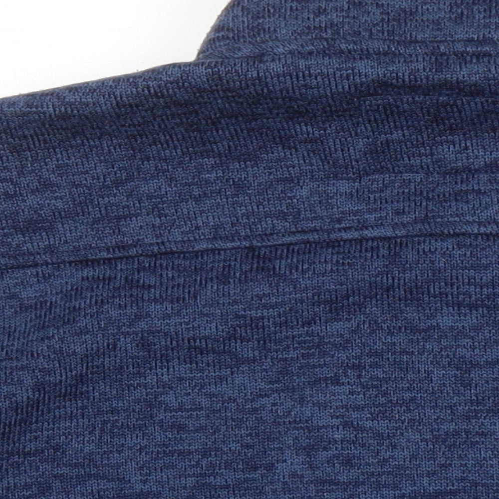 Lands End Mens Blue Herringbone Jacket Size L