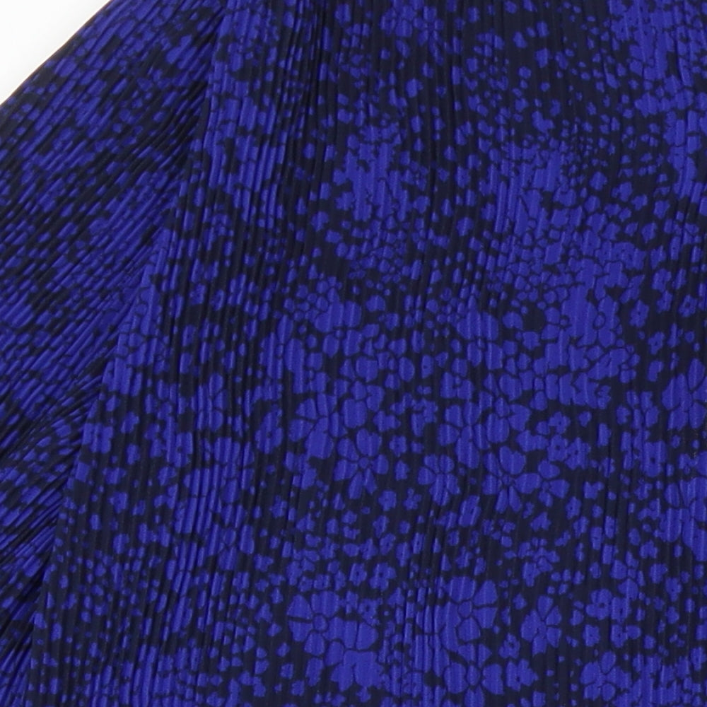 Marks & Spencer Womens Multicoloured Floral Polyester Shift Size 14 Roll Neck