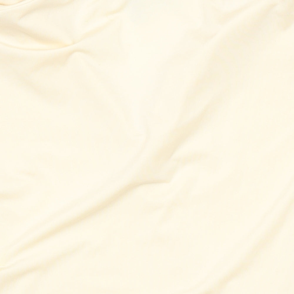 ASOS Womens Ivory Polyester Basic T-Shirt Size M Collared