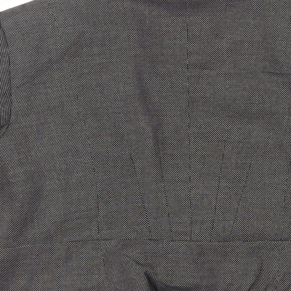 Marks & Spencer Womens Black Polka Dot Jacket Blazer Size 12 Button