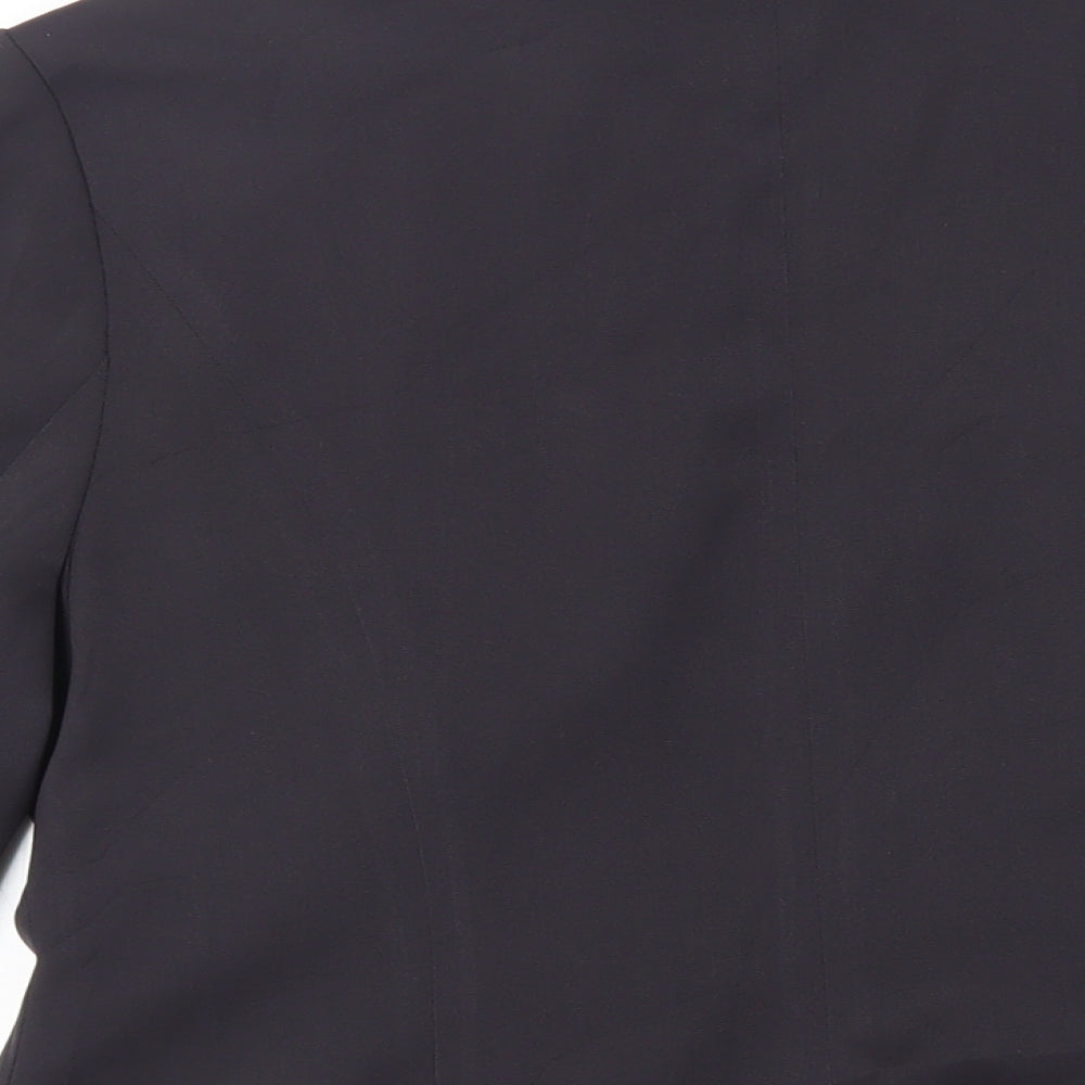 AZVRA Womens Black Jacket Blazer Size 14 Button