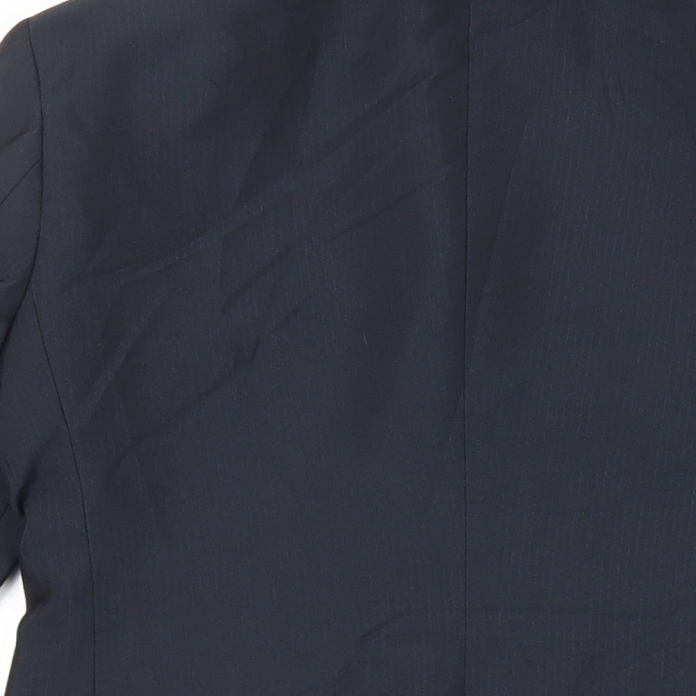 Marks & Spencer Mens Blue Polyester Jacket Suit Jacket Size 36 Regular