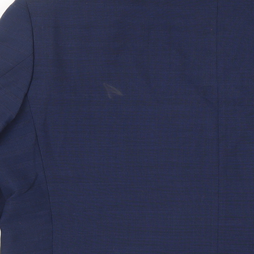 Marks & Spencer Mens Blue Wool Jacket Suit Jacket Size 40 Regular