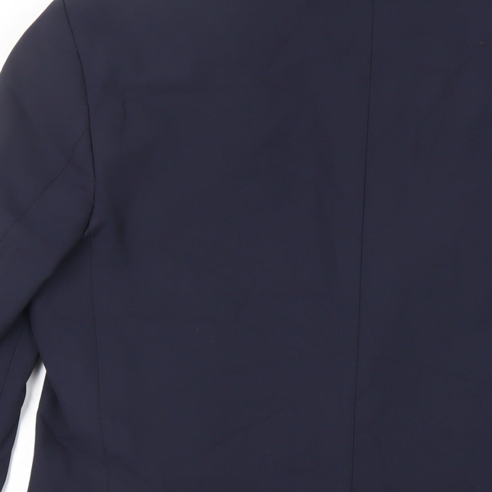 Marks & Spencer Mens Blue Polyester Tuxedo Suit Jacket Size 38 Regular