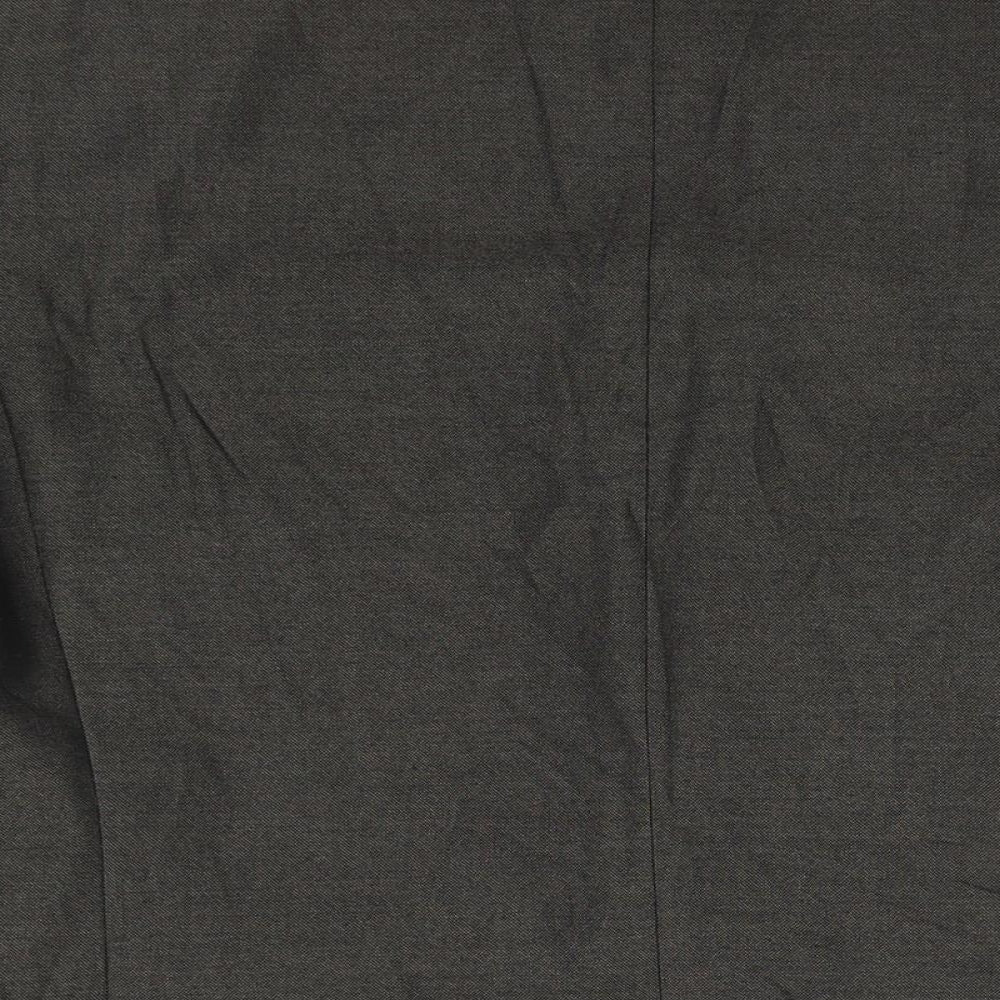 Burton Mens Grey Polyester Jacket Suit Jacket Size 40 Regular