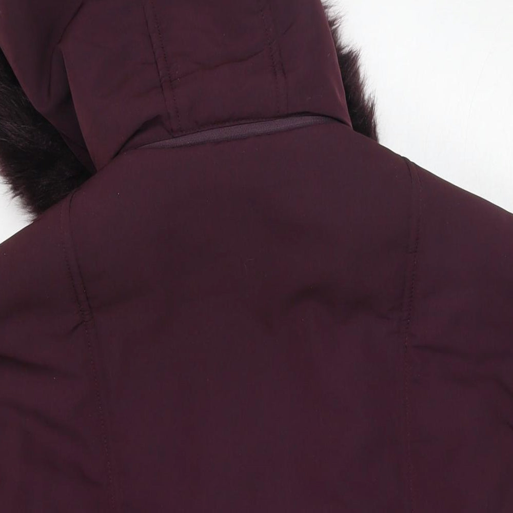 Damart Womens Purple Jacket Size 10 Zip - Size 10-12