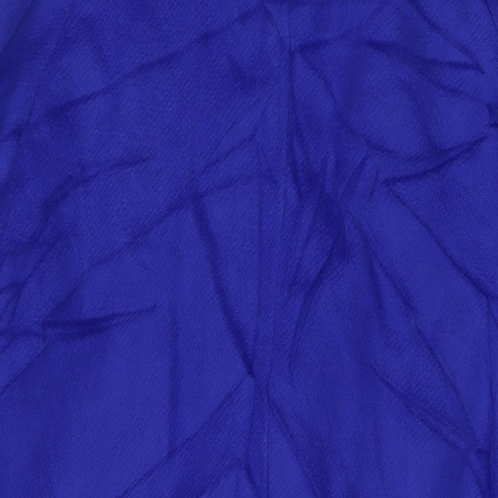 Marks & Spencer Womens Blue Overcoat Coat Size 12 Button