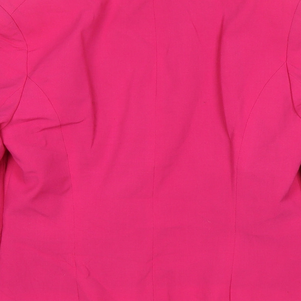 New Look Womens Pink Jacket Blazer Size 10