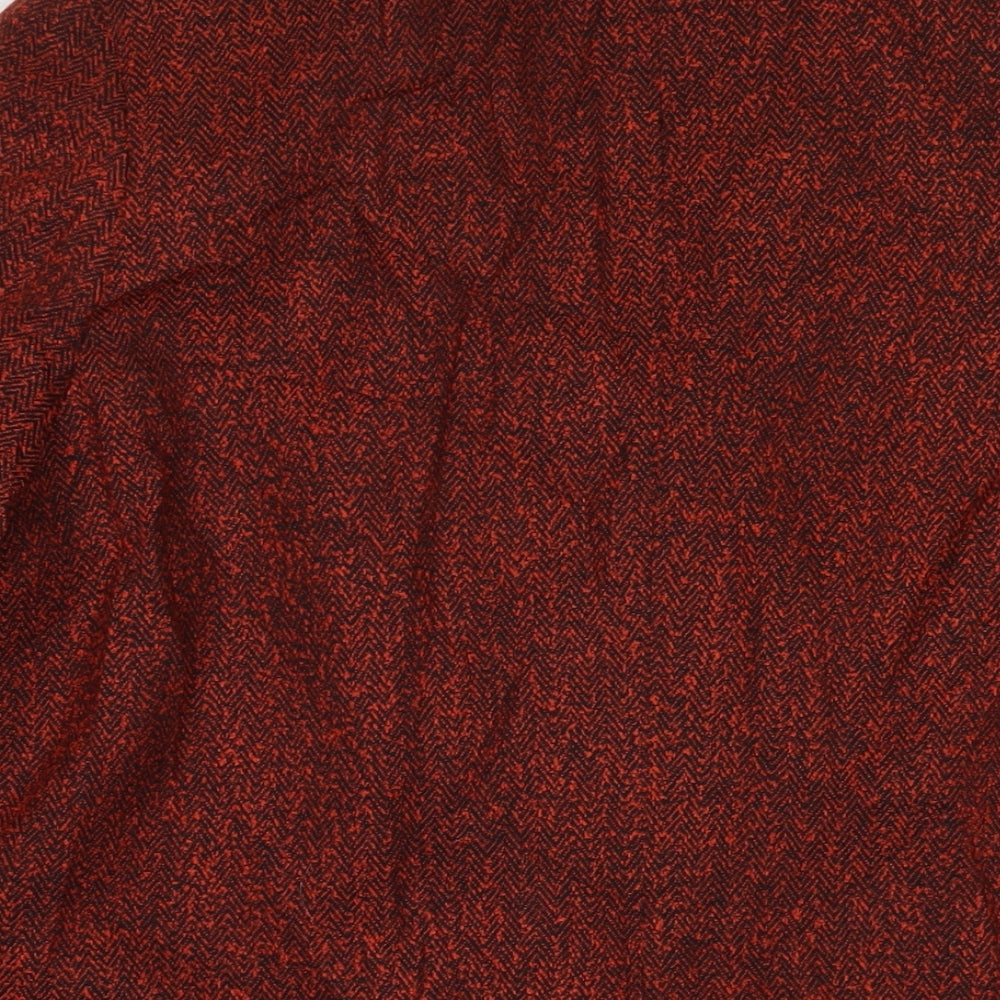 ELVI Womens Red Overcoat Jacket Size 18 Button
