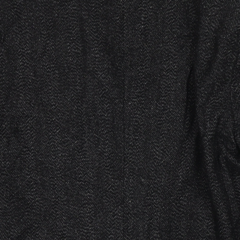Bellfield Mens Black Jacket Blazer Size L Button