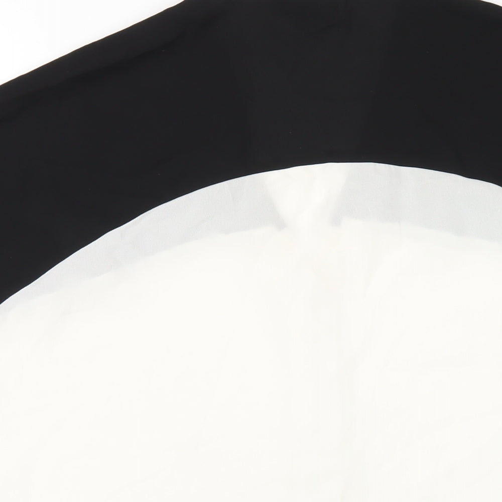 ASOS Womens White Polyester Basic T-Shirt Size 8 V-Neck