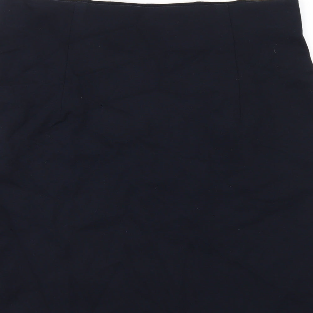 Marks & Spencer Womens Blue Viscose A-Line Skirt Size 12