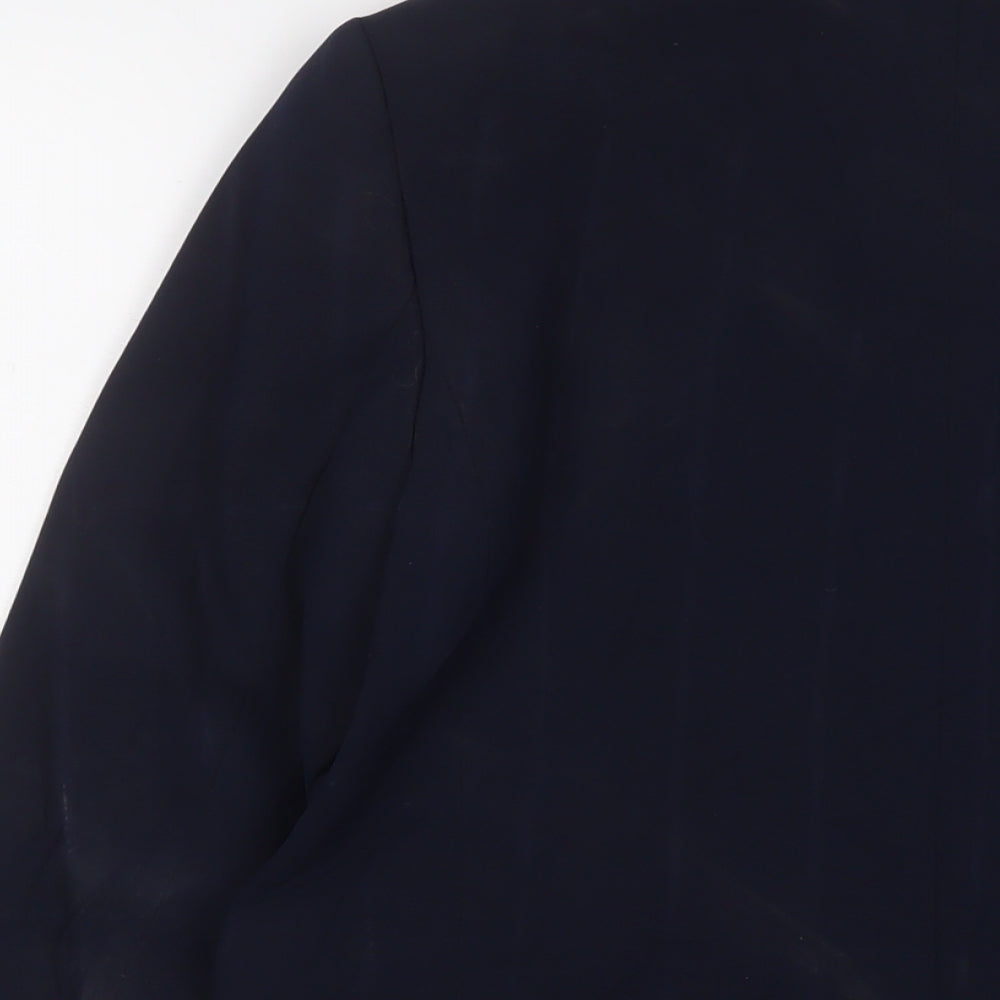 Marks & Spencer Womens Blue Jacket Blazer Size 10 Button