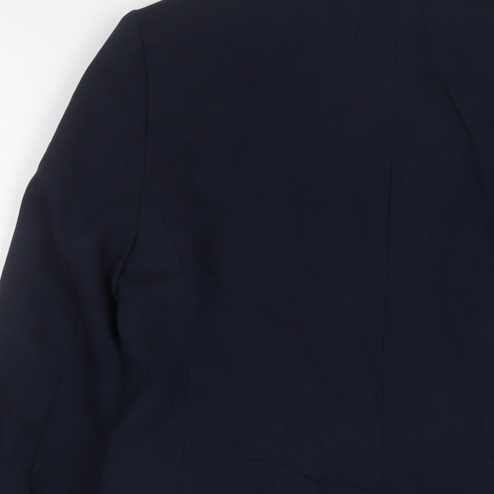 Marks & Spencer Womens Blue Jacket Blazer Size 8 Button