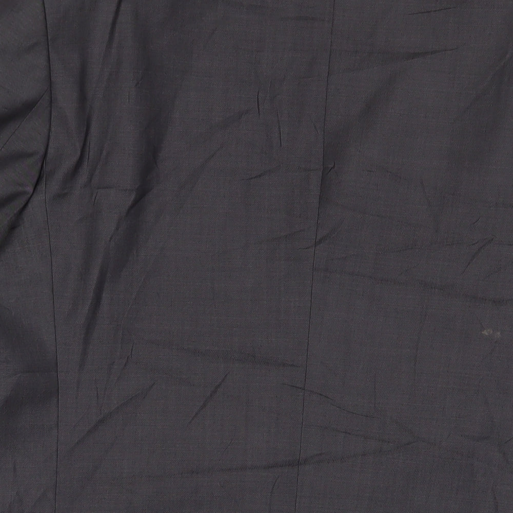 Brand and care label for Autograph men’s grey polyester jacket suit jacket, size 44, regular