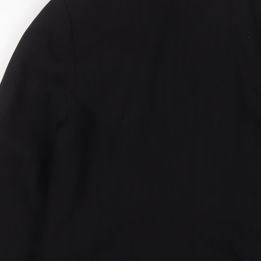 H&M Womens Black Jacket Blazer Size 10 Button