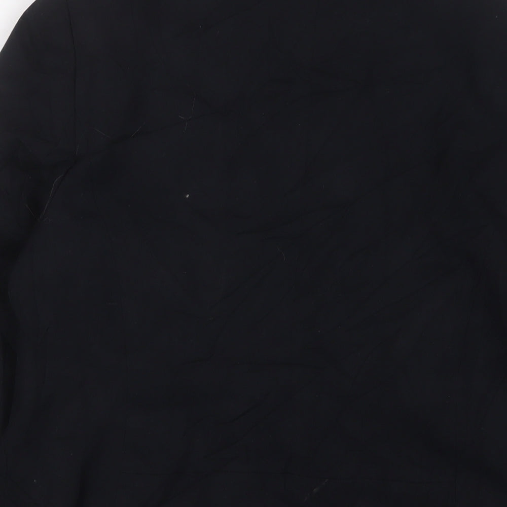 Marks & Spencer Womens Black Jacket Blazer Size 12 Button