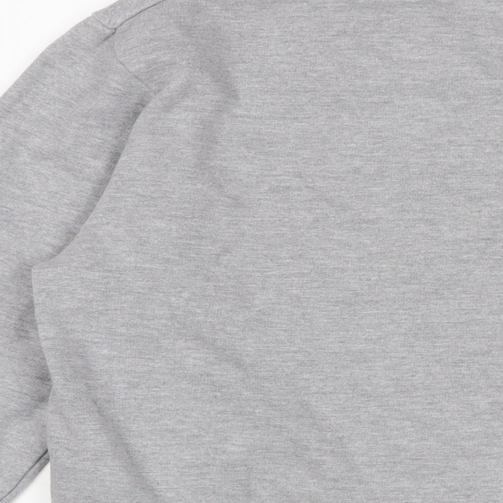 Mickey Mouse Womens Grey Cotton Pullover Sweatshirt Size 8 Pullover
