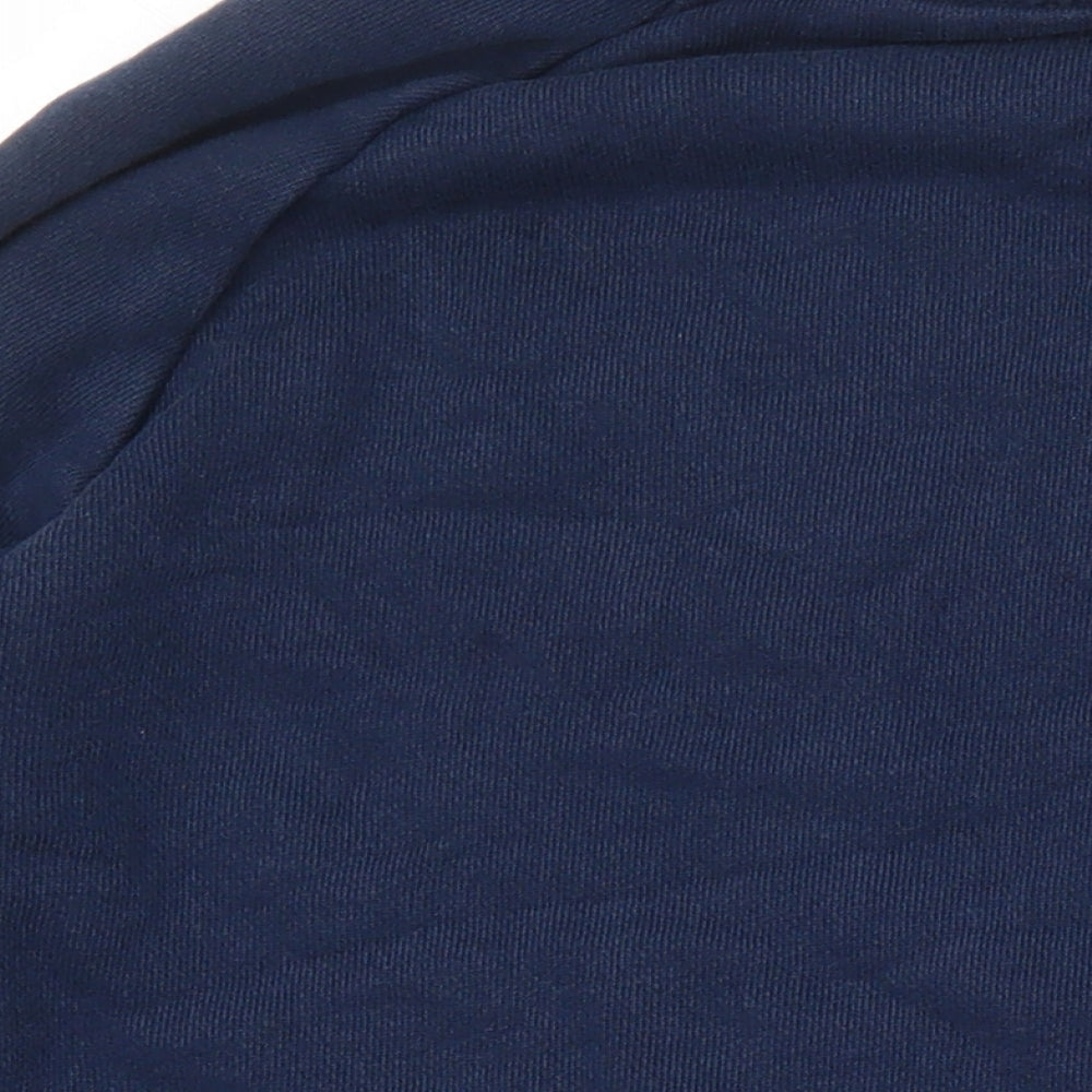 Addidas Mens Blue Cotton Pullover Sweatshirt Size S