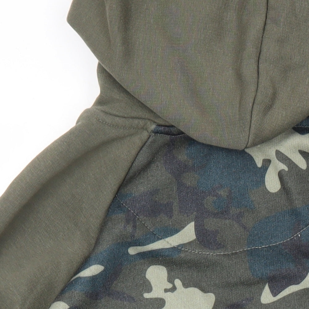 DFND Mens Multicoloured Camouflage Polyester Pullover Hoodie Size S