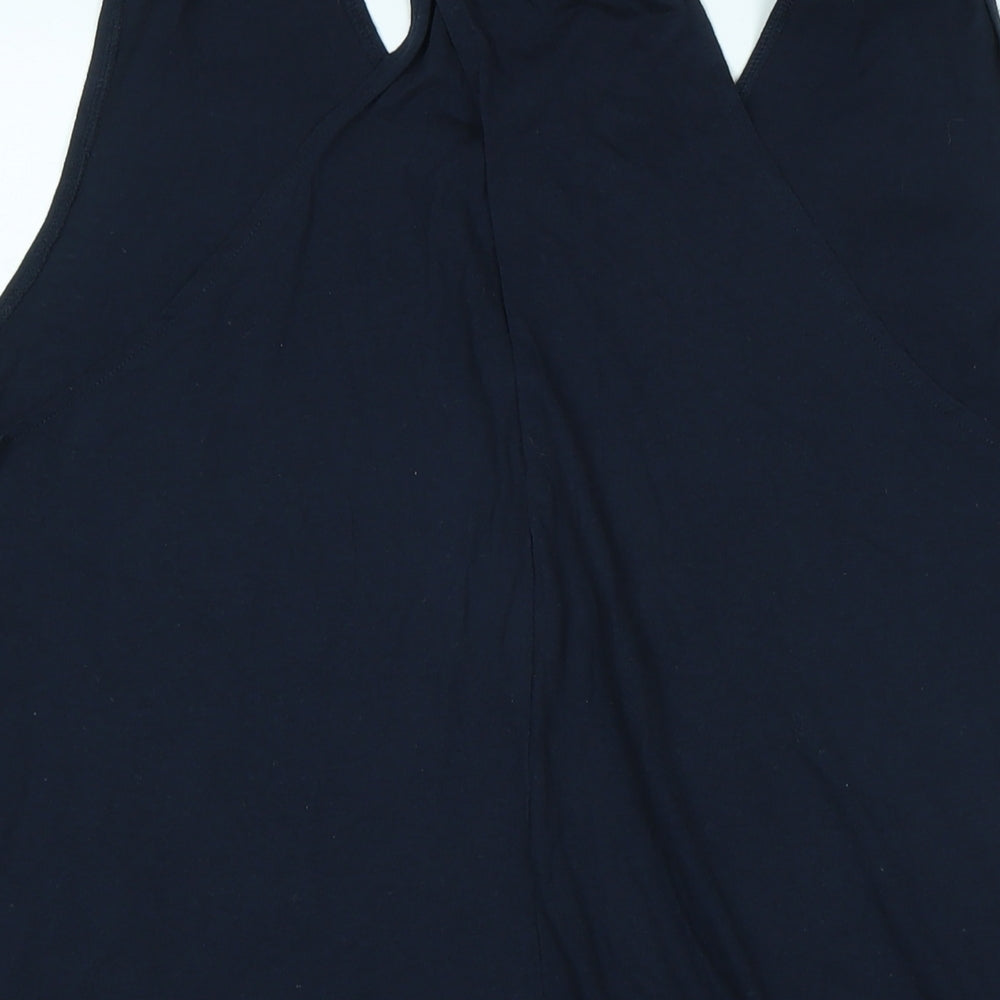 NEXT Womens Blue Cotton Basic Tank Size 2XL Scoop Neck