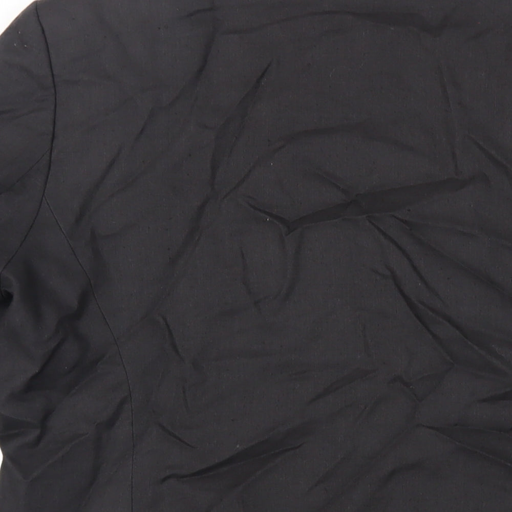 St Bernard Womens Black Jacket Blazer Size 14 Button