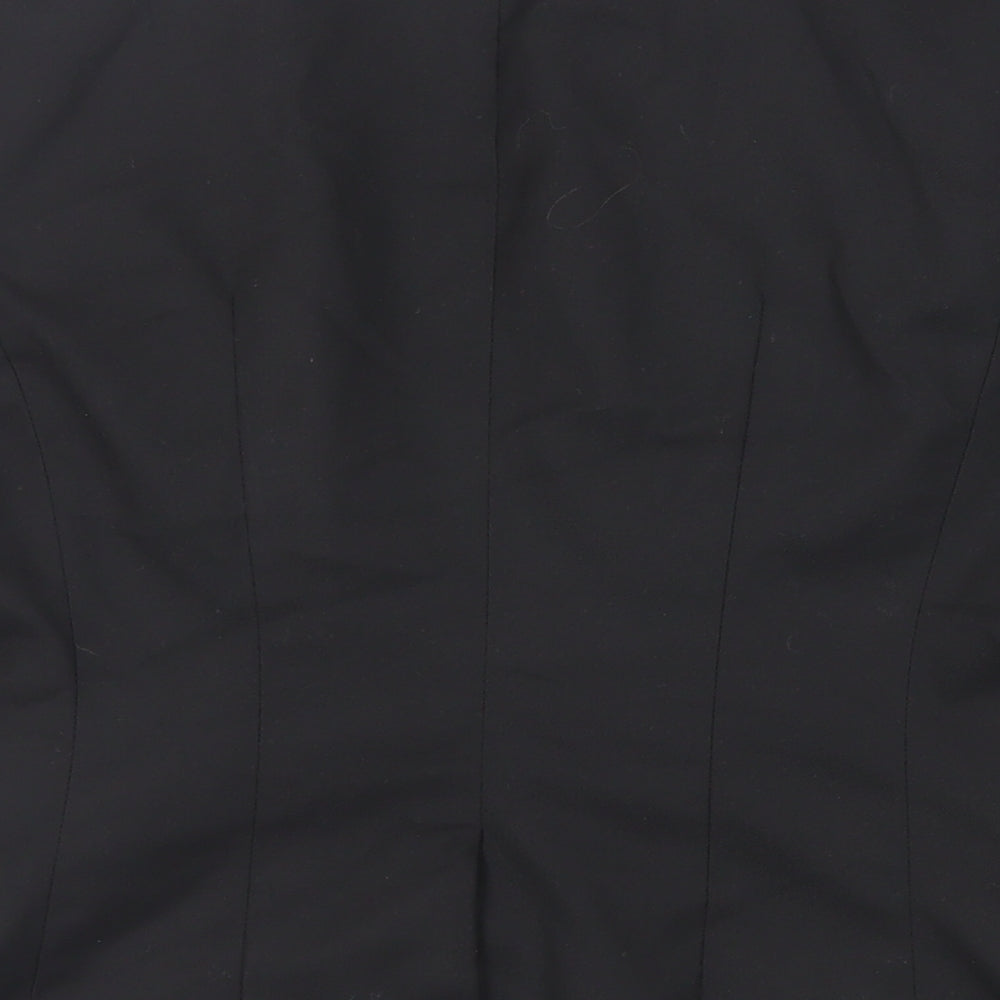 H&M Womens Black Jacket Blazer Size 10 Button