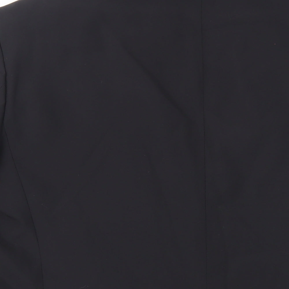 Marks & Spencer Mens Black Polyester Jacket Suit Jacket Size 44 Regular