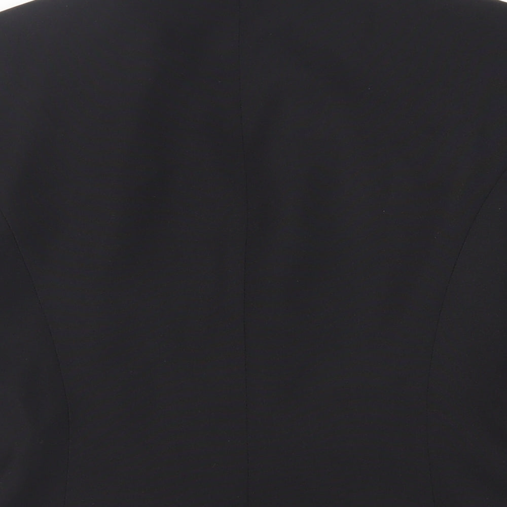 NL Collection Womens Black Jacket Blazer Size 10 Button