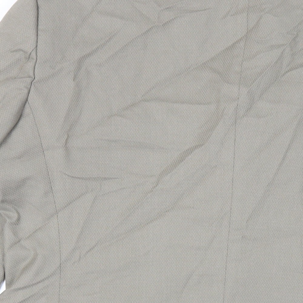 boohooMAN Mens Green Cotton Jacket Blazer Size 42 Regular