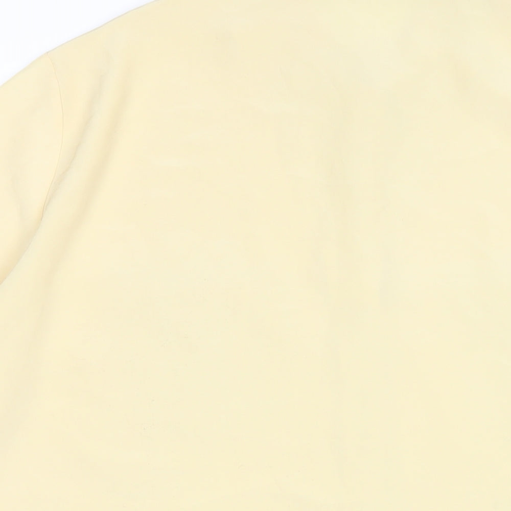 Marks & Spencer Womens Yellow Polyester Basic Button-Up Size 18 Collared