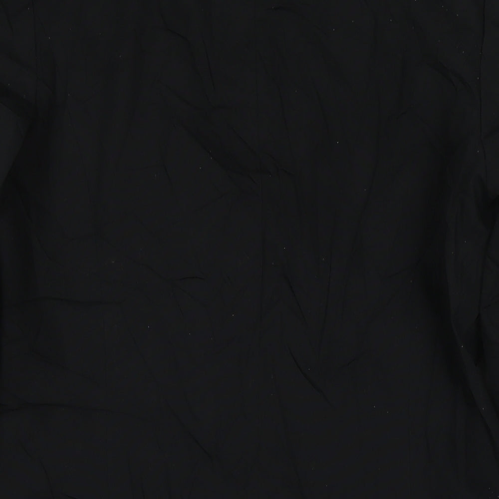 Florence+Fred Womens Black Overcoat Coat Size 12 Button